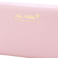 Japan Sanrio Genuine Leather Trifold Wallet - My Melody / Ribbon - 7