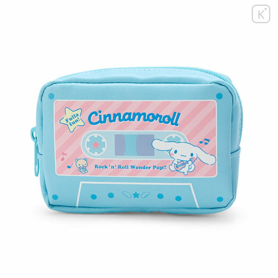 Japan Sanrio Original Cassette Style Pouch - Cinnamoroll / Retro Appliance Parody - 1