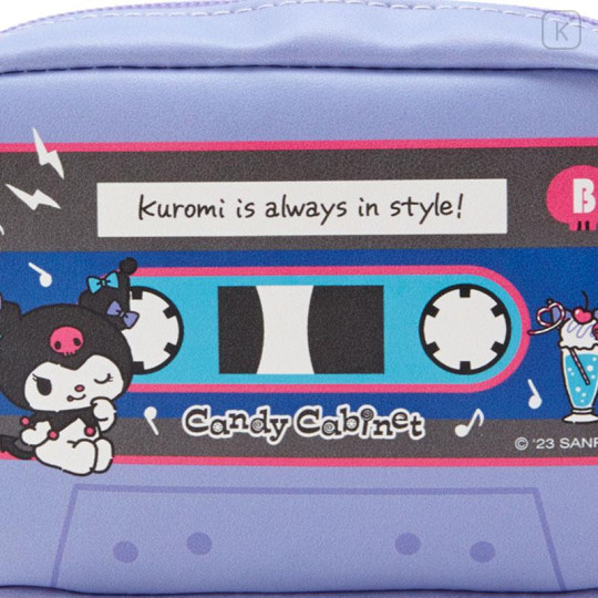 Japan Sanrio Original Cassette Style Pouch - Kuromi / Retro Appliance Parody - 6