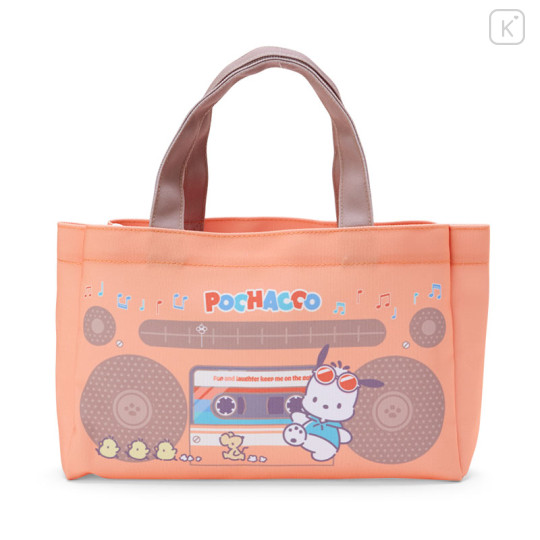 Japan Sanrio Original Boombox Style Tote Bag - Pochacco / Retro Appliance Parody - 1