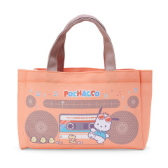 Japan Sanrio Original Boombox Style Tote Bag - Pochacco / Retro Appliance Parody