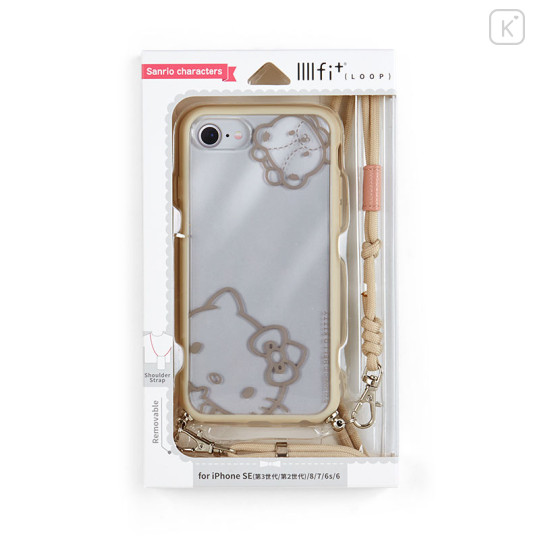 Japan Sanrio IIIIfit Loop iPhone Case - Hello Kitty / iPhone SE3 SE2 8 7 6s 6 - 3