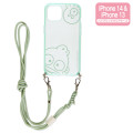 Japan Sanrio IIIIfit Loop iPhone Case - Hangyodon / iPhone 14 & iPhone 13 - 1
