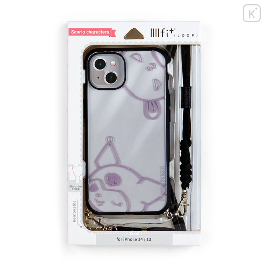 Japan Sanrio IIIIfit Loop iPhone Case - Kuromi / iPhone 14 & iPhone 13 - 3