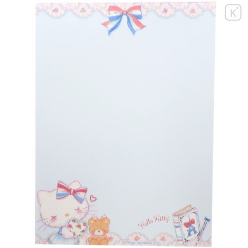 Japan Sanrio × Miki Takei Mini Notepad - Hello Kitty Paris and Ribbon - 3