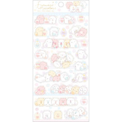 Japan San-X Sticker Sheet - Funwarinecolon / Fluffy Cat B