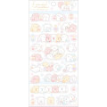 Japan San-X Sticker Sheet - Funwarinecolon / Fluffy Cat B - 1