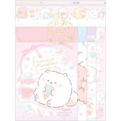 Japan San-X Letter Envelope Set - Funwarinecolon / Fluffy Cat