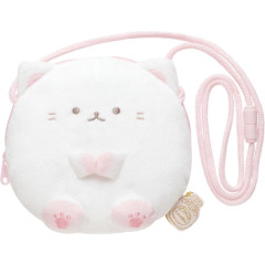 Japan San-X Plush Pochette - Funwarinecolon / Fluffy Cat