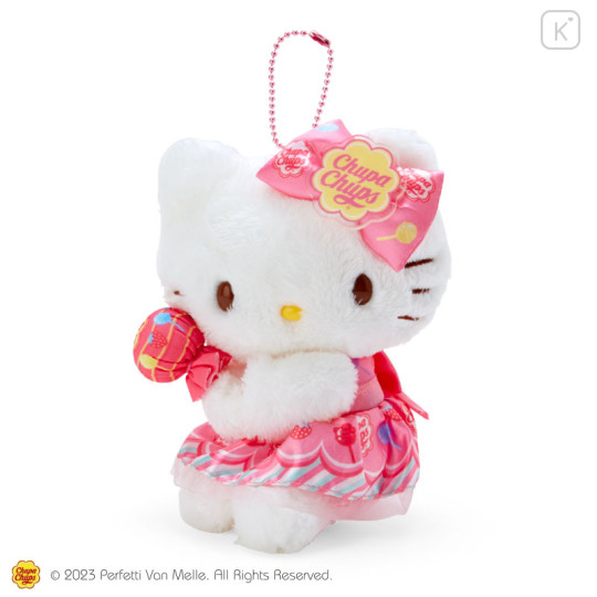 Japan Sanrio Original Mascot Holder - Hello Kitty / Chupa Chups - 1
