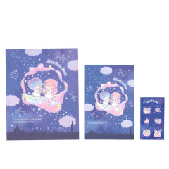 Japan Sanrio Stationery Letter Set - Little Twin Stars / Starry Night