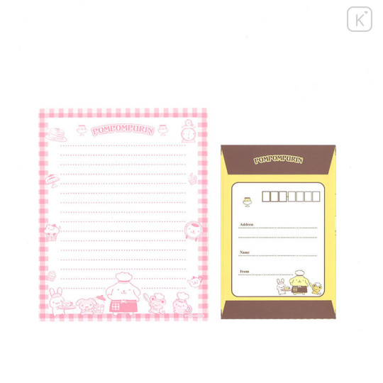 Japan Sanrio Stationery Letter Set - Pompompurin / Chef - 2