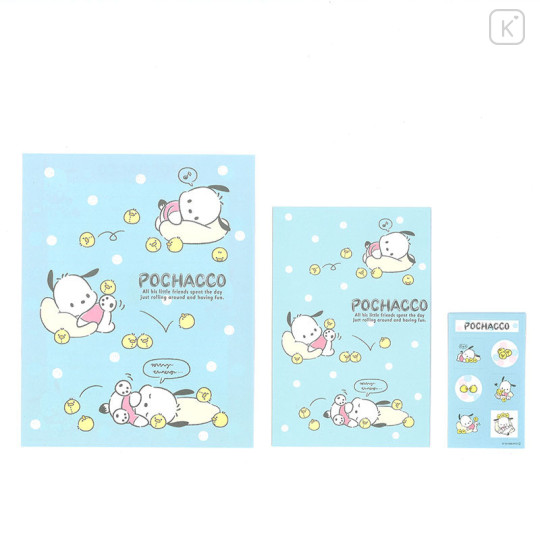 Japan Sanrio Stationery Letter Set - Pochacco / Rolling - 1