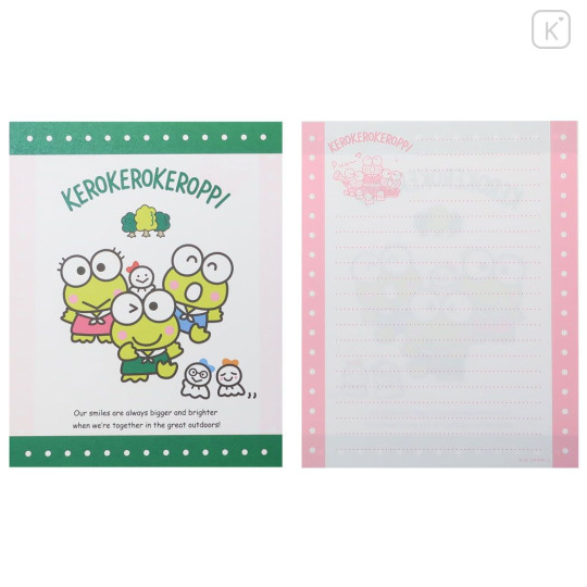 Japan Sanrio Stationery Letter Set - Keroppi / Together Smile - 2