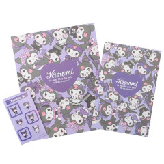 Japan Sanrio Stationery Letter Set - Kuromi / World