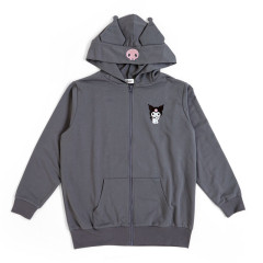 Japan Sanrio Original Zip-up Hoodie - Kuromi
