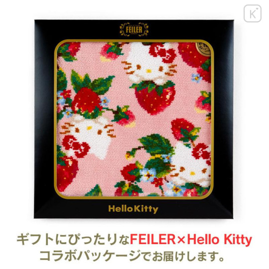 Japan Sanrio Feiler Handkerchief - Hello Kitty / Pink - 5