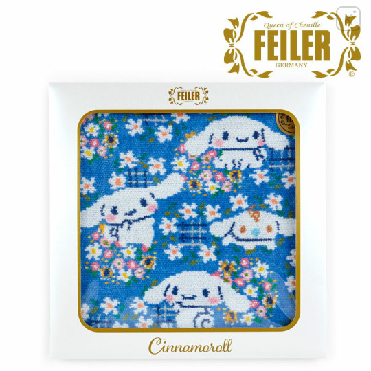 Japan Sanrio Feiler Handkerchief - Cinnamoroll / Dark Blue - 1
