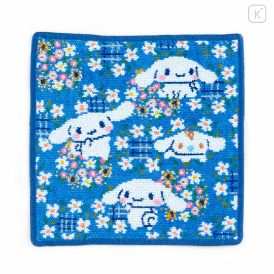 Japan Sanrio Feiler Handkerchief - Cinnamoroll / Dark Blue - 2