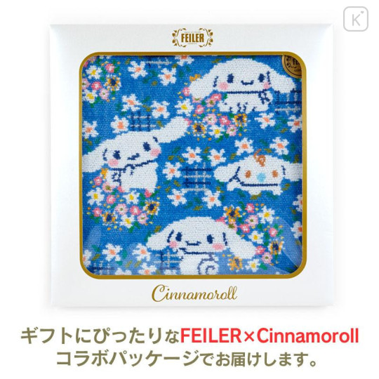 Japan Sanrio Feiler Handkerchief - Cinnamoroll / Dark Blue - 5
