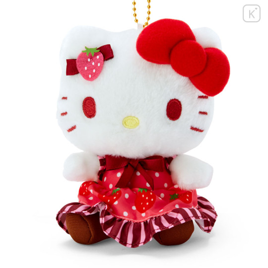 Japan Sanrio Mascot Holder - Hello Kitty / Chocolate Berry - 2