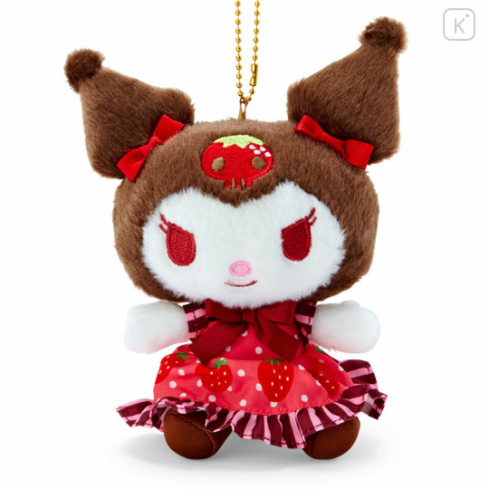 Japan Sanrio Mascot Holder - Kuromi / Chocolate Berry - 2