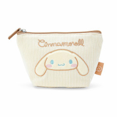 Japan Sanrio Pouch - Cinnamoroll / Corduroy Cream