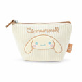 Japan Sanrio Pouch - Cinnamoroll / Corduroy Cream - 1