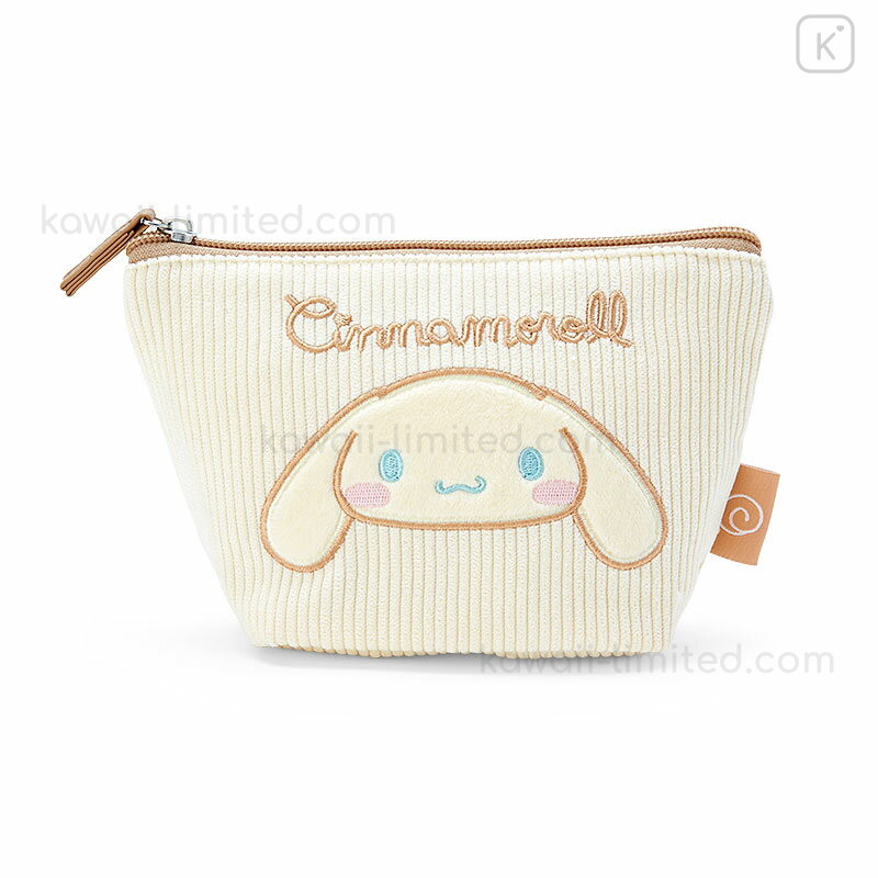 Japan Sanrio Pouch - Cinnamoroll / Corduroy Cream | Kawaii Limited