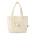 Japan Sanrio Mini Tote Bag - Cinnamoroll / Corduroy Cream - 1