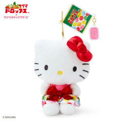 Japan Sanrio Original Mascot Holder - Hello Kitty / Sakuma Drops