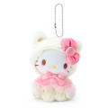Japan Sanrio Original Dressed Up Cat Mascot Holder - Hello Kitty : Healing Nyanko - 1