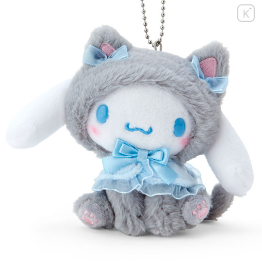 Japan Sanrio Original Dressed Up Cat Mascot Holder - Cinnamoroll : Healing Nyanko - 2