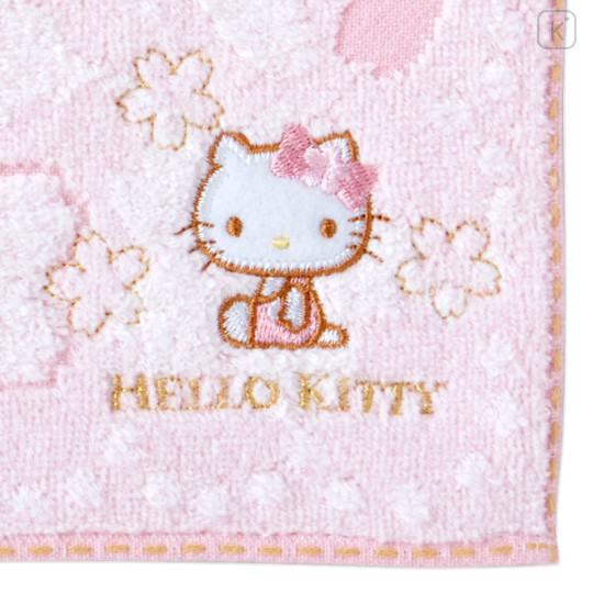 Japan Sanrio Original Petit Towel - Hello Kitty / Sakura - 3