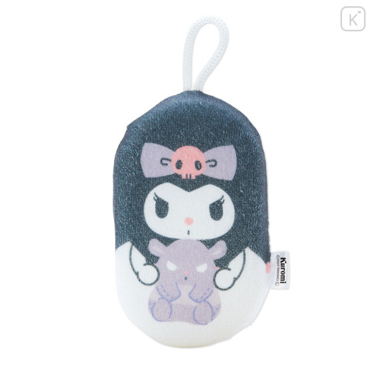 Japan Sanrio Bath Sponge - Kuromi - 1