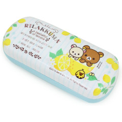 Japan San-X Glasses Case - Rilakkuma / Fresh Lemon White