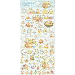 Japan San-X Sticker Sheet - Sumikko Gurashi / Food Kingdom A