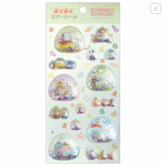 Japan San-X 3D Bubble Sticker - Sumikko Gurashi / Food Kingdom - 1
