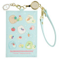 Japan San-X Pass Case with Reel - Sumikko Gurashi / Food Kingdom - 1