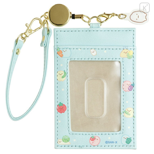 Japan San-X Pass Case with Reel - Sumikko Gurashi / Food Kingdom - 2