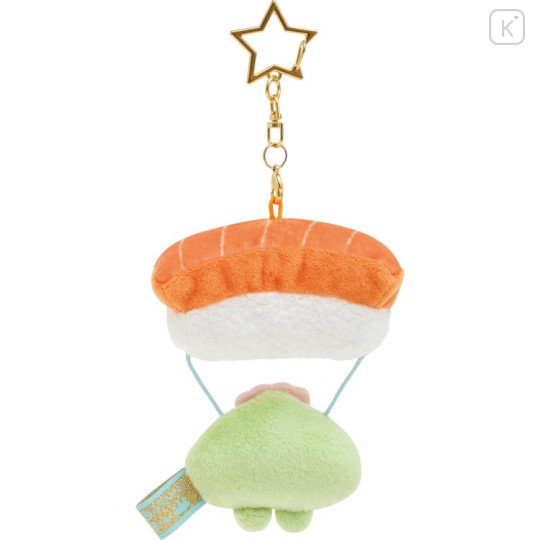 Japan San-X Souvenir Hanging Plush - Sumikko Gurashi / Food Kingdom Sushi Parachute - 2