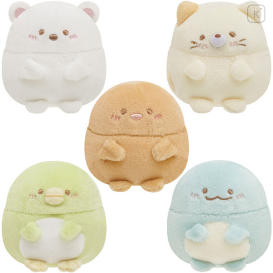 Japan San-X Tenori Plush (SS) 5pcs Set - Sumikko Gurashi / Honyagurumies - 1