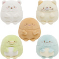 Japan San-X Tenori Plush (SS) 5pcs Set - Sumikko Gurashi / Honyagurumies - 1