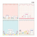 Japan Sanrio × Miki Takei Square Memo - Cinnamorll / Pastel Bouquet - 2