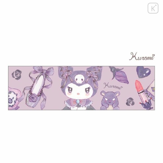 Japan Sanrio × Miki Takei Washi Masking Tape - Kuromi / Dark Feminine - 2