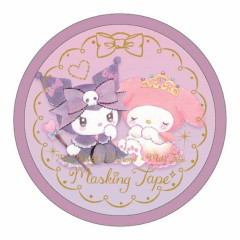 Japan Sanrio Takeimiki Washi Masking Tape - Kuromi & My Melody / Girlish Rose