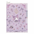 Japan Sanrio × Miki Takei 3 Pockets A5 Clear File - Kuromi / Dark Feminine - 1