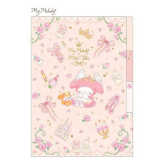 Japan Sanrio × Miki Takei 3 Pockets A5 Clear File - My Melody / Fairy Tale Princess