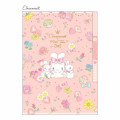 Japan Sanrio × Miki Takei 3 Pockets A5 Clear File - Cinnamorll / Pastel Bouquet - 1