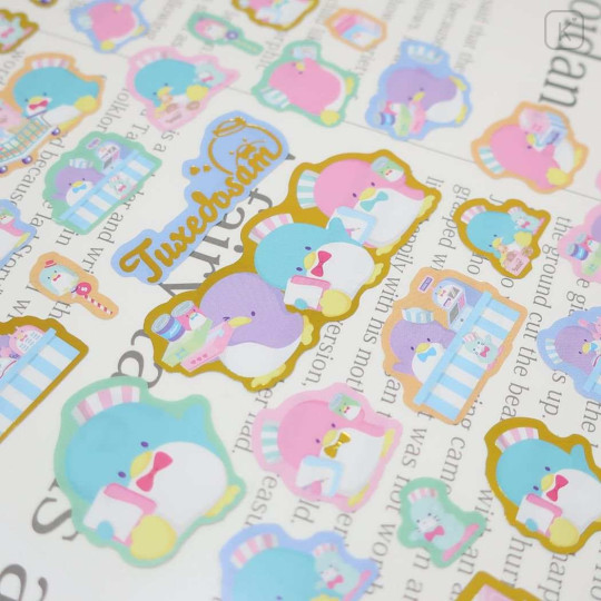 Japan Sanrio Gold Accent Sticker - Tuxedosam / Shopping - 2